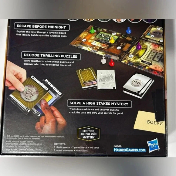 Hasbro Gaming | Clue Escape: The Midnight Hotel | Ages 10+ -  BNIB ♟️🔧🌭 - Picture 7 of 9